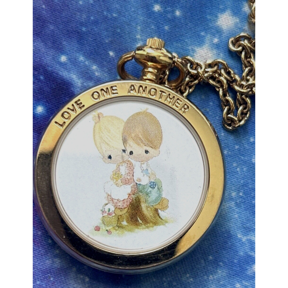 Precious Moments Love One Another Valdawn Pendant Necklace or Pocket Watch 30" V - Picture 2 of 2